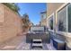 Enjoy this relaxing hot tub, complete with steps and cover at 87 Newton Ridge Way, Las Vegas, NV 89183