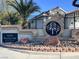 Mountain View Estates entrance with gated community access at 8753 Arawana Pl, Henderson, NV 89074