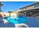 Stunning kidney-shaped pool and spa with expansive patio at 9 White Tail Ct, Henderson, NV 89074