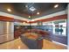 Contemporary kitchen with stainless steel appliances and dark wood cabinets at 900 Las Vegas Blvd # 901, Las Vegas, NV 89101