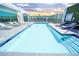 Refreshing rooftop pool with ample lounge chairs at 900 Las Vegas Blvd # 901, Las Vegas, NV 89101