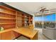 Luxurious home office with built-in shelving and stunning city views at 9103 Alta Dr # 501, Las Vegas, NV 89145