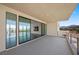 Private balcony with sliding glass doors and mountain views at 9780 Solar Ave, Las Vegas, NV 89149