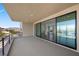 Private balcony with mountain views and sliding glass doors at 9780 Solar Ave, Las Vegas, NV 89149