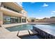 Luxury home with a glistening pool, spa, and expansive patio at 9780 Solar Ave, Las Vegas, NV 89149