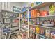 Large pantry with various food items neatly organized at , Las Vegas, NV 89138