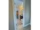 Clean bathroom with dark vanity and vinyl flooring at 1032 Morning Sun Way, Las Vegas, NV 89110