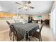 Dining area with table and chairs, view of living room at 3350 Stacey Lyn Dr, Las Vegas, NV 89117