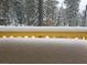 Snow covered yellow deck with view of snow covered landscape at 362 Rainbow Canyon Blvd, Las Vegas, NV 89124