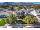Aerial view of house, landscaping, and mountain views at 5110 N Valadez St, Las Vegas, NV 89149