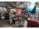 Shed interior filled with tools, storage, and work surfaces at 6324 Fairwood Ave, Las Vegas, NV 89107