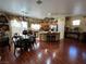 Spacious kitchen with island, hardwood floors, and copper accents at 6329 Kitamaya St, North Las Vegas, NV 89031