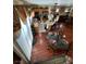 High-angle view of kitchen and dining area with hardwood floors at 6329 Kitamaya St, North Las Vegas, NV 89031