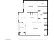 One bedroom floor plan showing kitchen, living room and balcony at 9000 Las Vegas Blvd # 2274, Las Vegas, NV 89123