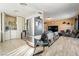 Kitchen with stainless steel appliances and laundry area at 1215 Ferguson Ave, North Las Vegas, NV 89030