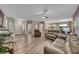 Spacious living room featuring hardwood floors and neutral colors at 1664 Hartley Ave, Henderson, NV 89052