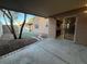 Covered patio overlooking backyard at 1804 Discus Dr, Las Vegas, NV 89108