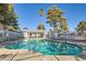 Community pool with surrounding patio at 2137 Willowbury Dr # B, Las Vegas, NV 89108