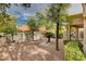 Spacious backyard with gravel and desert landscaping at 2452 Sunup Dr, Las Vegas, NV 89134