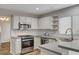 Modern kitchen with stainless steel appliances and an island at 2452 Sunup Dr, Las Vegas, NV 89134