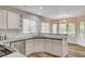 Modern kitchen with stainless steel appliances and ample counter space at 2452 Sunup Dr, Las Vegas, NV 89134