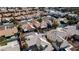 Aerial view of single house in neighborhood at 3109 Siena Cir, Las Vegas, NV 89128