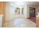 Kitchen dining area with tile floor and window at 3109 Siena Cir, Las Vegas, NV 89128