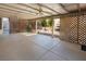 Covered patio with view of backyard and fountain at 3109 Siena Cir, Las Vegas, NV 89128