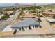 Aerial view of the back of a single-Gathering home with a gray roof at 311 Belfast St, Henderson, NV 89015