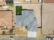 Top-down view of a modern home with a gray roof and desert landscaping at 311 Belfast St, Henderson, NV 89015