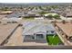 Aerial view of house, highlighting the backyard and neighborhood at 311 Belfast St, Henderson, NV 89015