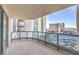 Private balcony with city views and modern railing at 322 Karen Ave # 1001, Las Vegas, NV 89109