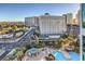 Aerial view of resort-style pool with city views at 322 Karen Ave # 1001, Las Vegas, NV 89109