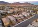 Aerial view of houses and streets in a residential community at 355 Purple Sandpiper St, Las Vegas, NV 89138