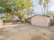 Large backyard with detached garage at 3644 San Pascual Ave, Las Vegas, NV 89115