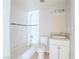 Clean bathroom with white tile and vanity at 3644 San Pascual Ave, Las Vegas, NV 89115