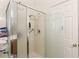 Large walk-in shower with glass enclosure at 3940 Colonial Field Ave, North Las Vegas, NV 89031