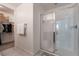 Bathroom with walk-in shower and closet at 406 Misterioso St, Henderson, NV 89011