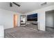 Main bedroom with large mirror, dresser, and city view at 406 Misterioso St, Henderson, NV 89011