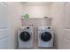 Convenient laundry room with washer and dryer at 406 Misterioso St, Henderson, NV 89011