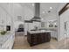 Bright kitchen featuring marble countertops and a large island at 43 Innisbrook Ave, Las Vegas, NV 89113