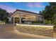 Outdoor kitchen with stone countertops and built-in grill at 43 Innisbrook Ave, Las Vegas, NV 89113