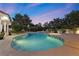 Relaxing pool area at dusk, perfect for evening swims at 43 Innisbrook Ave, Las Vegas, NV 89113