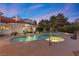 Luxury pool and spa with outdoor entertaining area at 43 Innisbrook Ave, Las Vegas, NV 89113