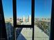 Enjoy breathtaking views of the Las Vegas skyline from this condo's window at 4381 W Flamingo Rd # 2208, Las Vegas, NV 89103