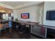 Home office with built-in desk and city views at 4381 W Flamingo Rd # 2208, Las Vegas, NV 89103