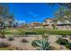 Green area in Tucana Pointe with a bench and desert landscaping at 4710 Frasers Owl Ave # 103, North Las Vegas, NV 89084