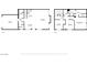 Two-story home floor plan, displaying both the main and upper levels with room dimensions at 4710 Frasers Owl Ave # 103, North Las Vegas, NV 89084