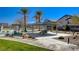 Community pool with shaded seating at 4710 Frasers Owl Ave # 103, North Las Vegas, NV 89084