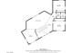 Upper floor plan, showing two bedrooms, a hall, and two bathrooms at 4780 Mack Ct, Pahrump, NV 89060